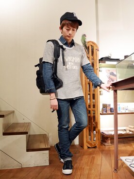 mackeyさん(メンズ・170cm)の春コーディネート