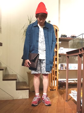 「ピクニック」｜「アイテム（その他アウター）」を使った、mackeyさん（メンズ・170cm）の春コーディネート