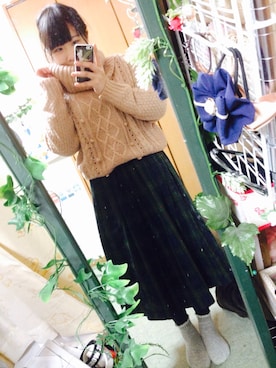 「タータンチェック」｜みくこさん（レディース・155cm）の冬コーディネート