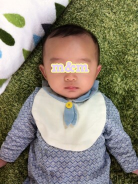 「CELEC（セレク）のアイテム」を使った、m&mさん（キッズ・70cm）の春コーディネート