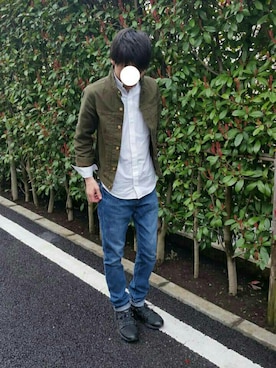 「Lui's（ルイス）のLui's(ルイス) スキニーデニムパンツ（デニムパンツ）」を使った、hiroさん（メンズ・171cm）の春コーディネート