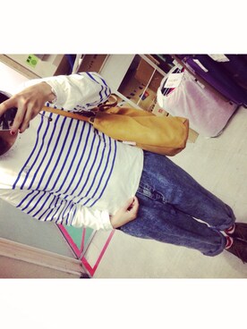 「keisuke kanda（ケイスケカンダ）のアイテム（Tシャツ/カットソー）」を使った、kotoneさん（レディース・158cm）の秋コーディネート