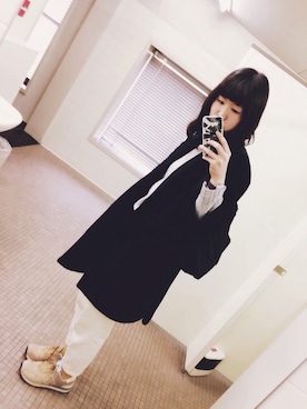 「I am I （アイアムアイ）のアイテム（その他アウター）」を使った、kotoneさん（レディース・158cm）の冬コーディネート