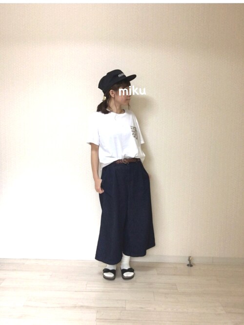 Miku Asu Guのwomen ガウチョパンツ ワイドパンツを使ったコーディネート Wear