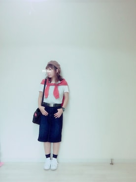 「ベレー帽推奨委員会」｜**MiKU&ASU☺︎さん（レディース・148cm）の秋コーディネート