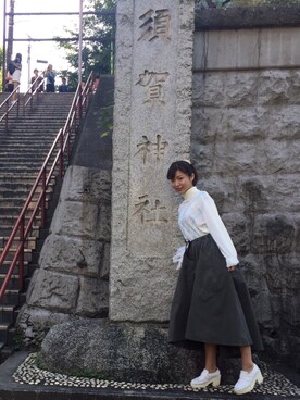 河村美咲さん（レディース・165cm）の秋コーディネート