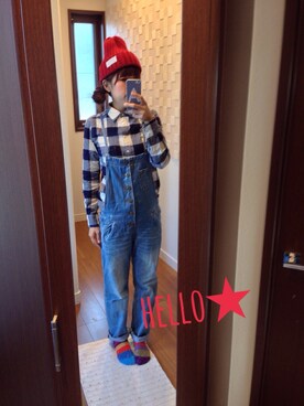 「子どもとお出かけ」｜＊あい＊さん（レディース・155cm）の冬コーディネート
