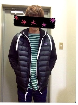 「SAINT JAMES（セントジェームス）のアイテム」を使った、NO NAMEさん（メンズ・161cm）の冬コーディネート