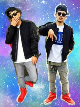 「BLACK SCALE（ブラックスケール）のアイテム（帽子）」を使った、SayYahhさん（メンズ・173cm）の春コーディネート