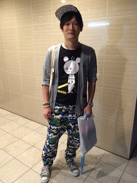 「チャイハネ（チャイハネ）のアイテム（カーゴパンツ）」を使った、ひろあきさん（メンズ・173cm）の秋コーディネート