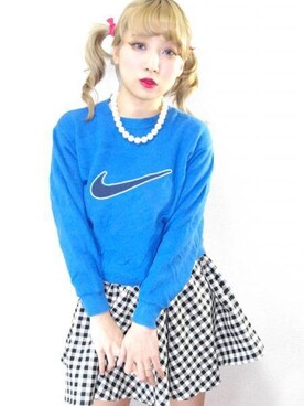 「A.D.G（エーディージー）のアイテム（スウェット）」を使った、A.D.Gさん（レディース・150cm）の春コーディネート
