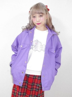「A.D.G（エーディージー）のアイテム（スウェット）」を使った、A.D.Gさん（レディース・150cm）の冬コーディネート