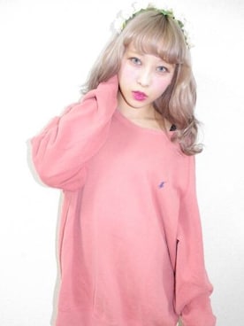 「A.D.G（エーディージー）のアイテム（スウェット）」を使った、A.D.Gさん（レディース・150cm）の冬コーディネート