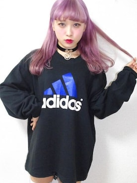 「A.D.G（エーディージー）のアイテム（スウェット）」を使った、A.D.Gさん（レディース・150cm）の冬コーディネート