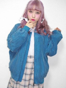 「A.D.G（エーディージー）のアイテム（ブルゾン）」を使った、A.D.Gさん（レディース・150cm）の冬コーディネート