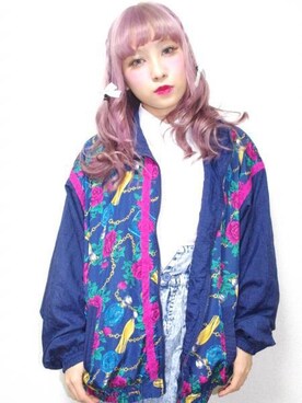 「A.D.G（エーディージー）のアイテム（ブルゾン）」を使った、A.D.Gさん（レディース・150cm）の春コーディネート