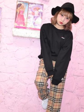 「A.D.G（エーディージー）のアイテム（帽子）」を使った、A.D.Gさん（レディース・150cm）の秋コーディネート