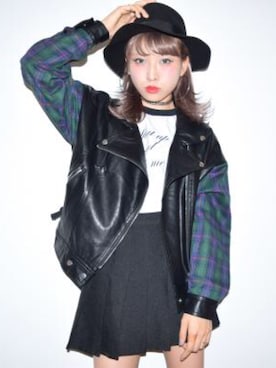 「A.D.G（エーディージー）のアイテム（帽子）」を使った、A.D.Gさん（レディース・150cm）の秋コーディネート
