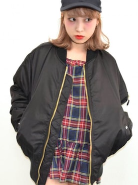 「A.D.G（エーディージー）のアイテム（ミリタリージャケット）」を使った、A.D.Gさん（レディース・150cm）の秋コーディネート