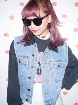 「A.D.G（エーディージー）のアイテム（スウェット）」を使った、A.D.Gさん（レディース・150cm）の秋コーディネート