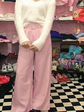 「A.D.G」｜「アイテム（パンツ）」を使った、A.D.Gさん（レディース・150cm）の冬コーディネート