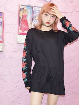「A.D.G」｜「アイテム（Tシャツ/カットソー）」を使った、A.D.Gさん（レディース・150cm）の冬コーディネート