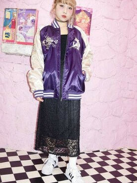 「A.D.G（エーディージー）のアイテム（ブルゾン）」を使った、A.D.Gさん（レディース・150cm）の冬コーディネート