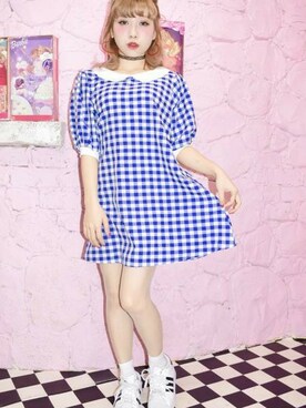 「A.D.G」｜「アイテム（ワンピース/ドレス）」を使った、A.D.Gさん（レディース・150cm）の冬コーディネート