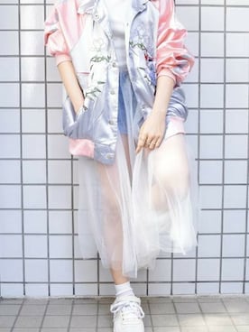 「A.D.G（エーディージー）のアイテム（ブルゾン）」を使った、A.D.Gさん（レディース・150cm）の春コーディネート