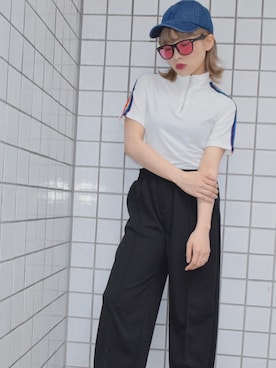 「A.D.G（エーディージー）のアイテム（帽子）」を使った、A.D.Gさん（レディース・150cm）の夏コーディネート