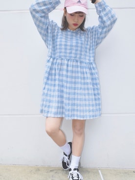 「A.D.G（エーディージー）のアイテム（帽子）」を使った、A.D.Gさん（レディース・150cm）の夏コーディネート