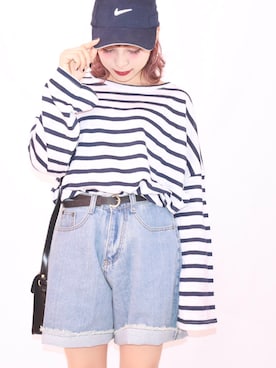 「A.D.G（エーディージー）のアイテム（帽子）」を使った、A.D.Gさん（レディース・150cm）の夏コーディネート