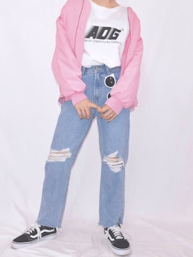 「A.D.G（エーディージー）のアイテム（ジャケット/アウター）」を使った、A.D.Gさん（レディース・150cm）の夏コーディネート