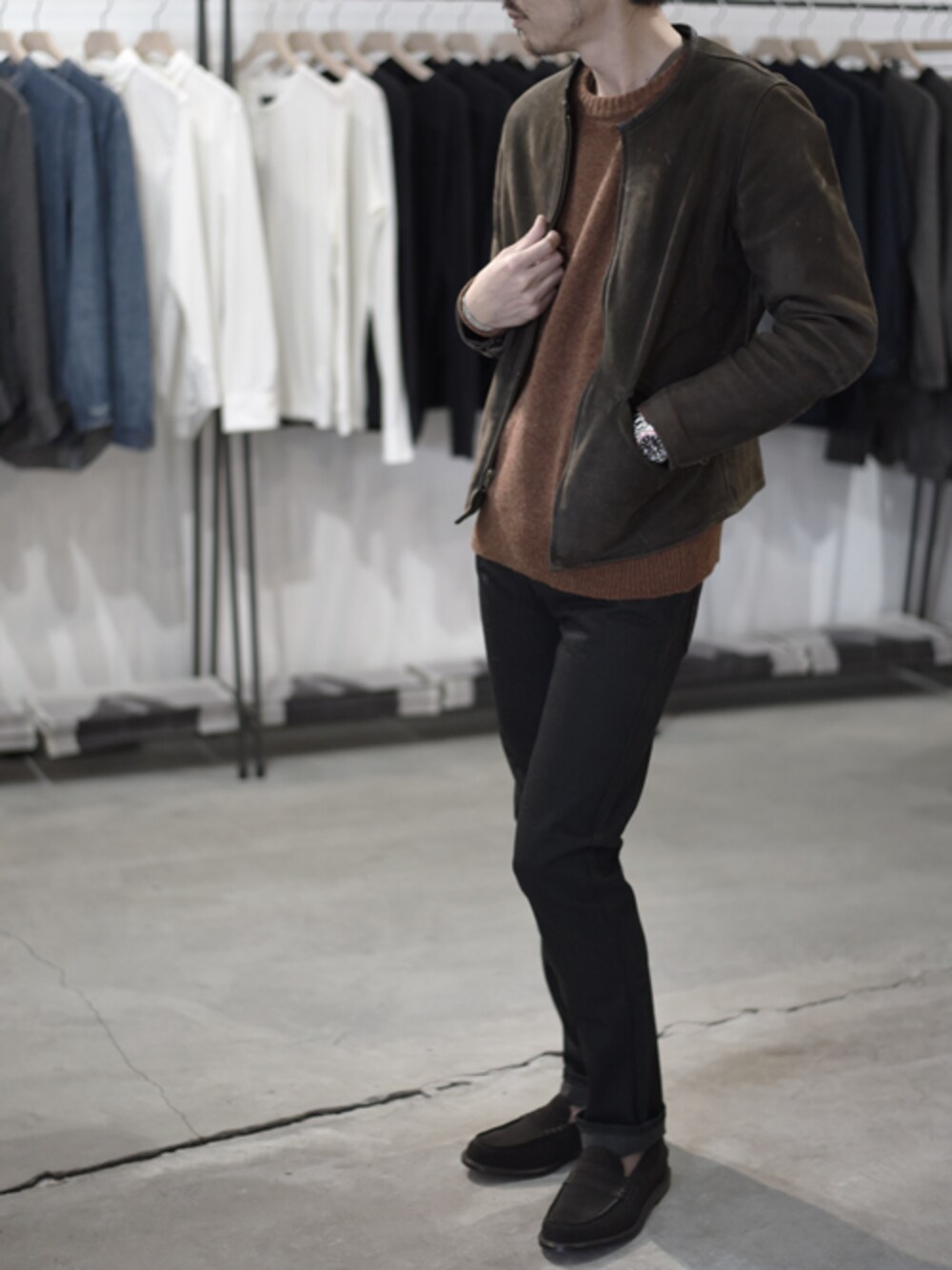twelvestaffさんの「Brown by 2-tacs / Leather JKT（BROWN by 2-tacs）」を使ったコーディネート