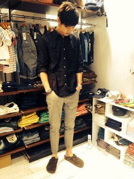 うっちーさん（メンズ・181cm）の春コーディネート