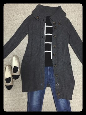 「ZURI（ズリ）のアイテム（その他アウター）」を使った、edvisさん（レディース・165cm）の秋コーディネート