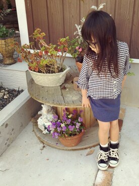 SERI-NAさん（キッズ・100cm）の春コーディネート