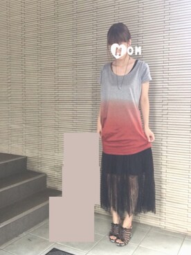 「Marc by Marc Jacobs（マークバイマークジェイコブス）のアイテム（サンダル）」を使った、fu.chanさん（レディース・168cm）の夏コーディネート