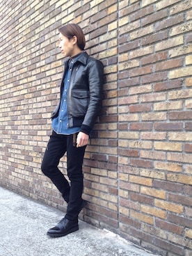 手嶋 祐生さん（メンズ・171cm）の冬コーディネート