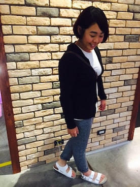 「UNDER PEACE（アンダーピース）のアイテム」を使った、Han Hsuさん（レディース・163cm）の夏コーディネート