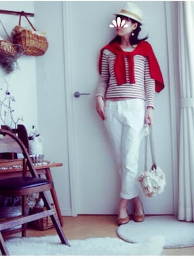 「アイテム（アンクレット）」を使った、Ｒさん（レディース・161cm）の春コーディネート