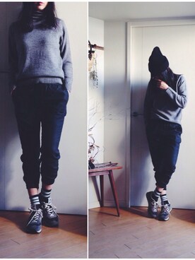 Rさん(レディース・161cm)の冬コーディネート