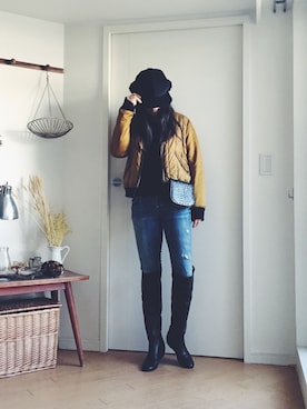 「SEE BY CHLOE（シーバイクロエ）のアイテム（ジャケット/アウター）」を使った、Ｒさん（レディース・161cm）の冬コーディネート