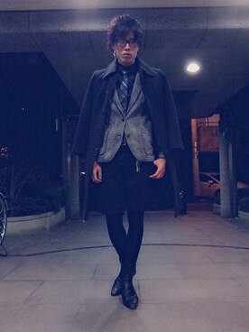 「mode」｜「アイテム（トレンチコート）」を使った、Ryo $himayoshiさん（メンズ・179cm）の秋コーディネート