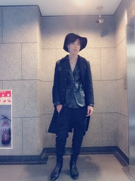 「mode」｜「アイテム（トレンチコート）」を使った、Ryo $himayoshiさん（メンズ・179cm）の秋コーディネート