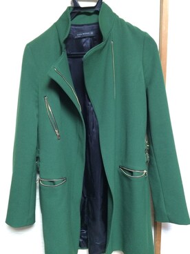 「アイテム（ステンカラーコート、グリーン系）」を使った、Ryo $himayoshiさん（メンズ・179cm）の冬コーディネート