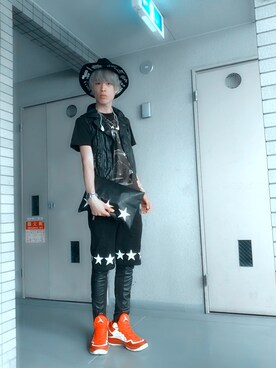 「DANKE SCHON（ダンケシェーン）のアイテム（バッグ）」を使った、Ryo $himayoshiさん（メンズ・179cm）の夏コーディネート