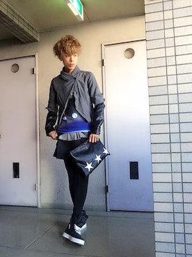「DANKE SCHON（ダンケシェーン）のアイテム（バッグ）」を使った、Ryo $himayoshiさん（メンズ・179cm）の秋コーディネート