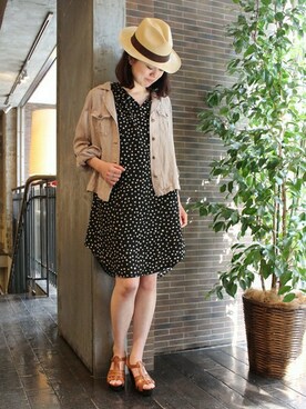 JOURNAL STANDARD 本社スタッフ Aさん(レディース・162cm)の春コーディネート