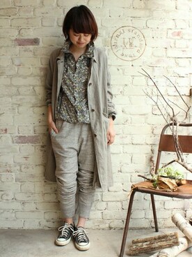 「JOURNAL STANDARD LUXE（ジャーナルスタンダード　ラックス）のアイテム（その他アウター）」を使った、JOURNAL STANDARD 本社スタッフ Aさん（レディース・162cm）の秋コーディネート